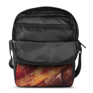 Crispy Bacon Print Rectangular Crossbody Bag