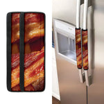 Crispy Bacon Print Refrigerator Handle Covers