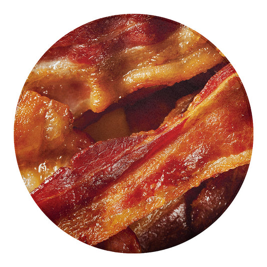 Crispy Bacon Print Round Blanket