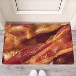 Crispy Bacon Print Rubber Doormat