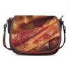 Crispy Bacon Print Saddle Bag