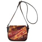 Crispy Bacon Print Saddle Bag