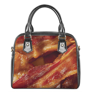 Crispy Bacon Print Shoulder Handbag