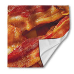 Crispy Bacon Print Silk Bandana