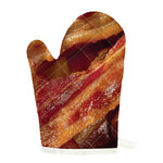 Crispy Bacon Print Single Oven Mitt
