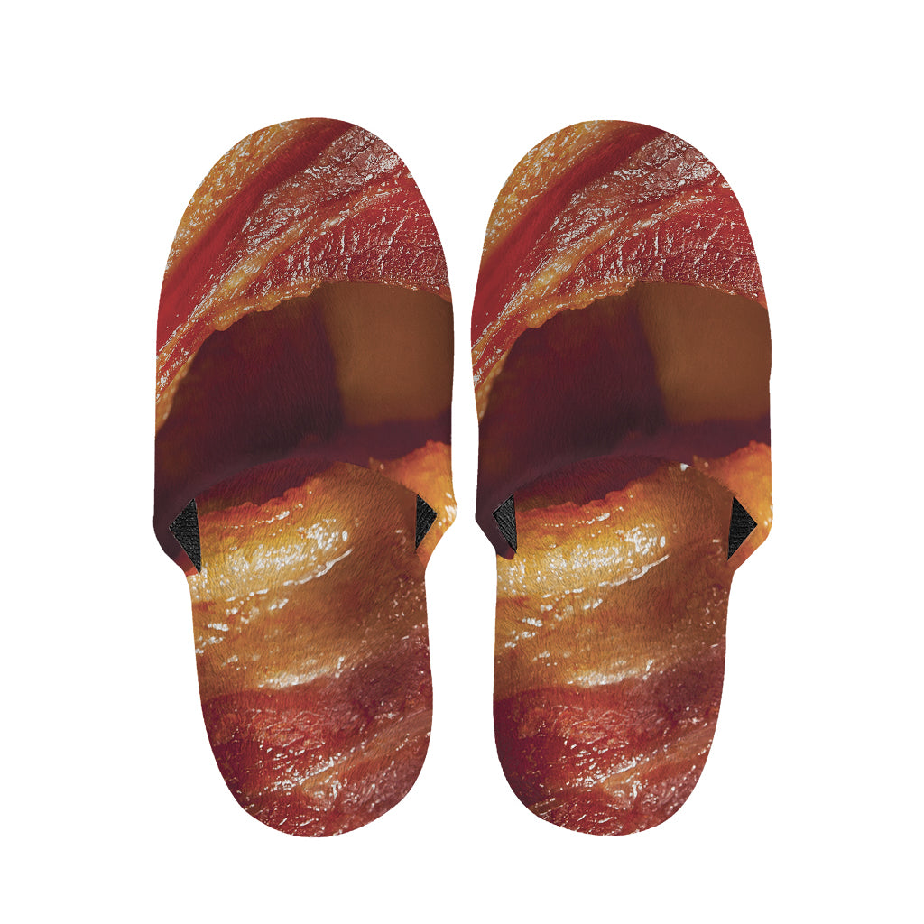 Crispy Bacon Print Slippers