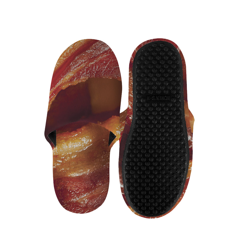 Crispy Bacon Print Slippers