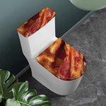 Crispy Bacon Print Toilet Lid And Tank Cover Set