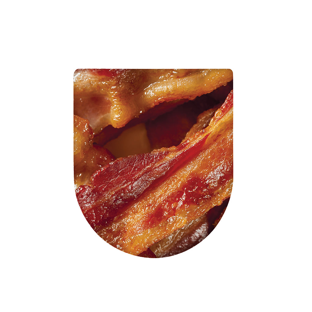 Crispy Bacon Print Toilet Lid Cover