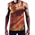 Crispy Bacon Print Men's Workout Tank Top