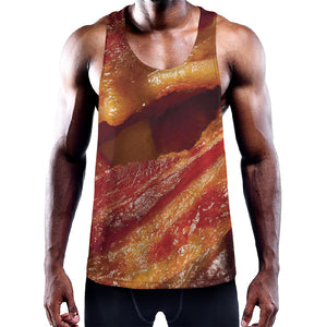 Crispy Bacon Print Training Tank Top