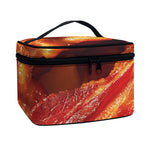 Crispy Bacon Print Travel Makeup Bag