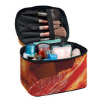 Crispy Bacon Print Travel Makeup Bag