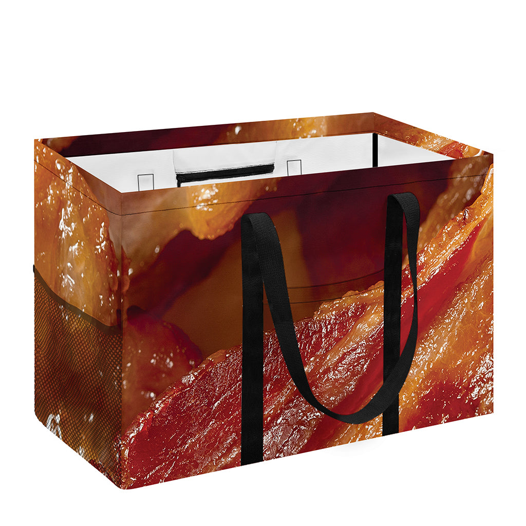 Crispy Bacon Print Utility Tote Bag