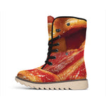 Crispy Bacon Print Winter Boots