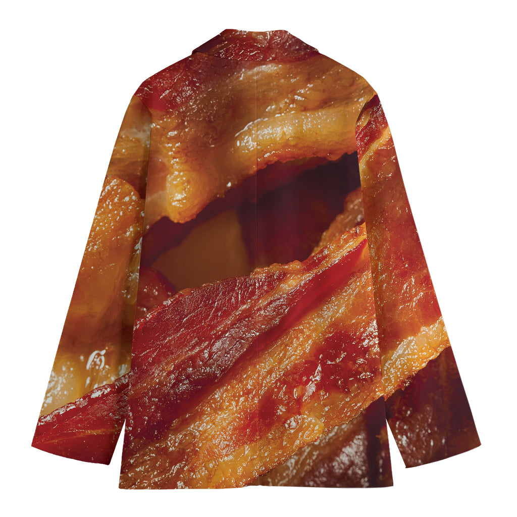 Crispy Bacon Print Women's Blazer