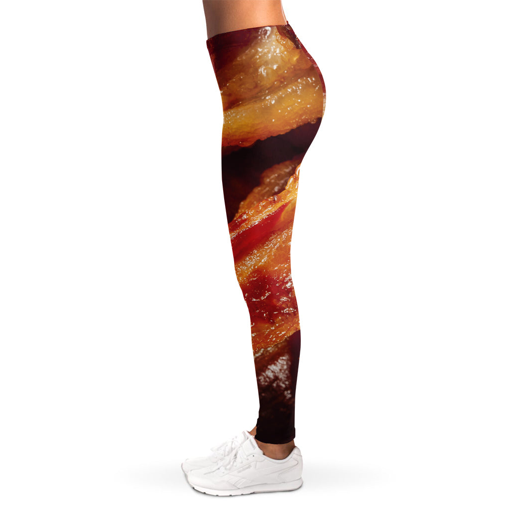 Crispy Bacon Print Women's Leggings