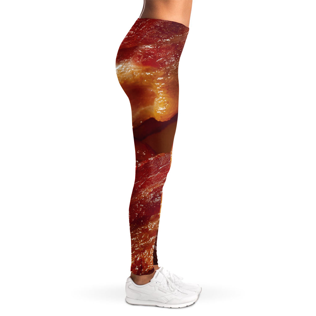 Crispy Bacon Print Women's Leggings