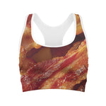 Crispy Bacon Print Women's Sports Bra