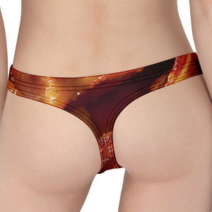 Crispy Bacon Print Women's Thong