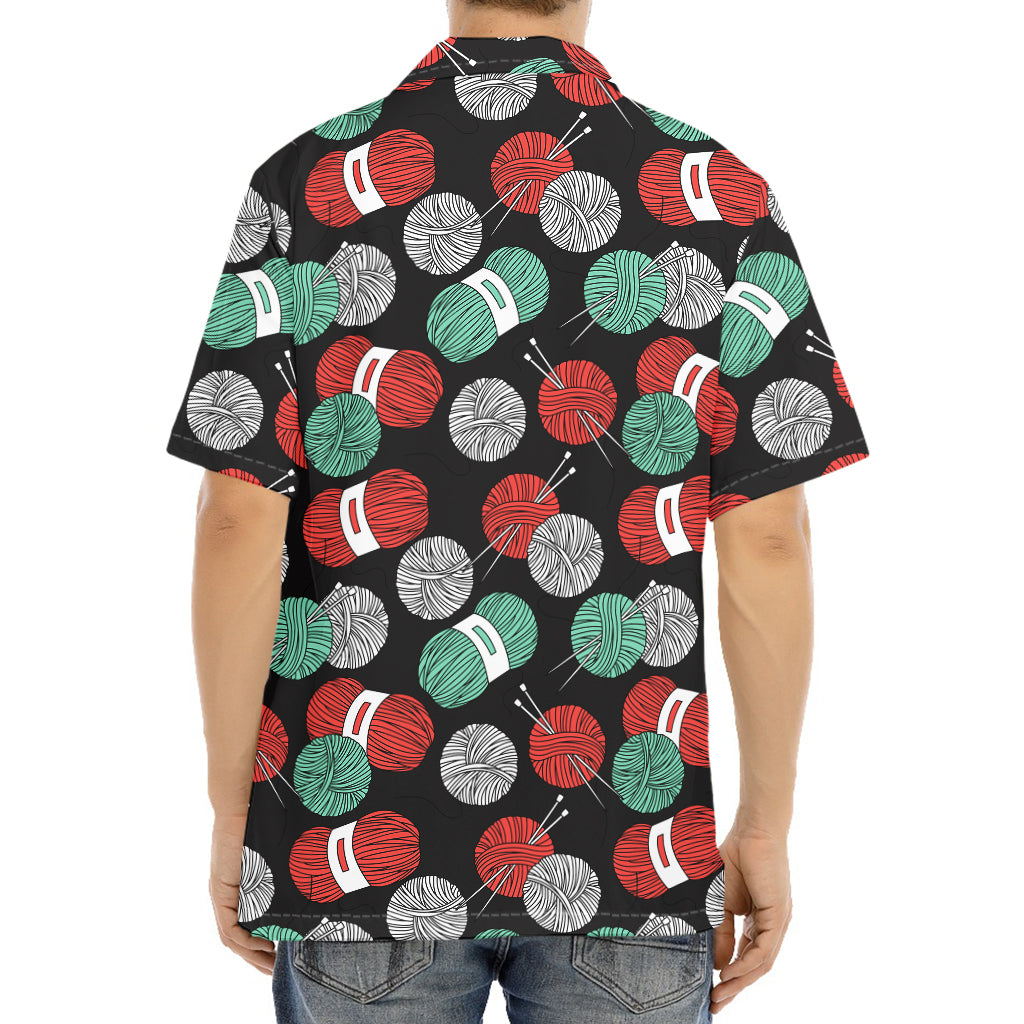 Crochet Yarn Pattern Print Aloha Shirt