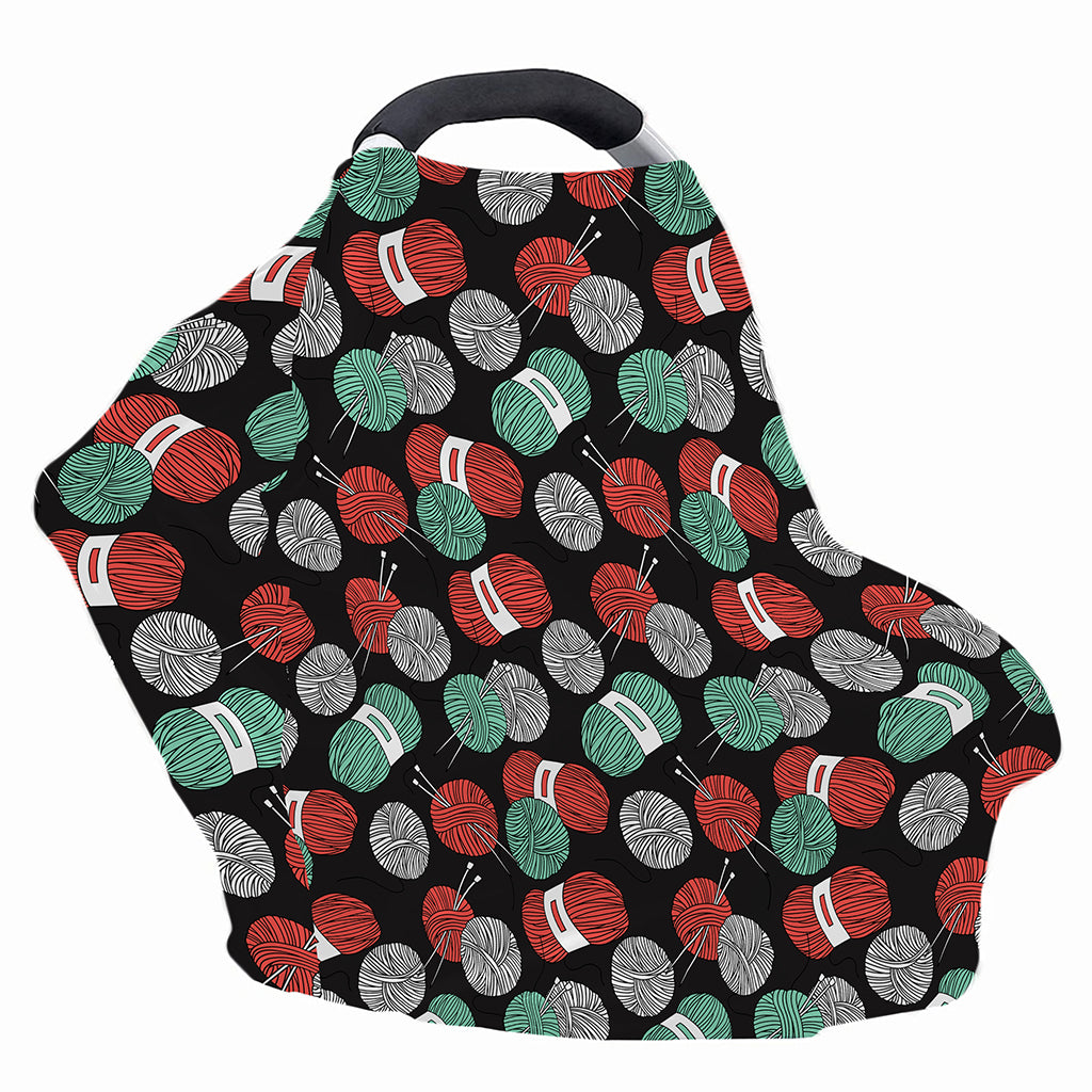 Crochet Yarn Pattern Print Baby Seat Cover