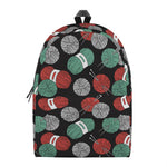 Crochet Yarn Pattern Print Backpack