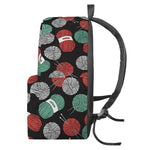 Crochet Yarn Pattern Print Backpack