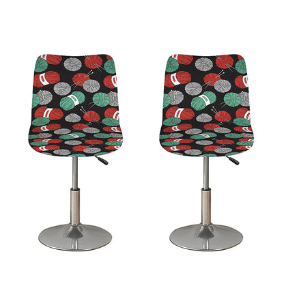 Crochet Yarn Pattern Print Bar Stool Covers