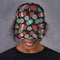 Crochet Yarn Pattern Print Baseball Cap