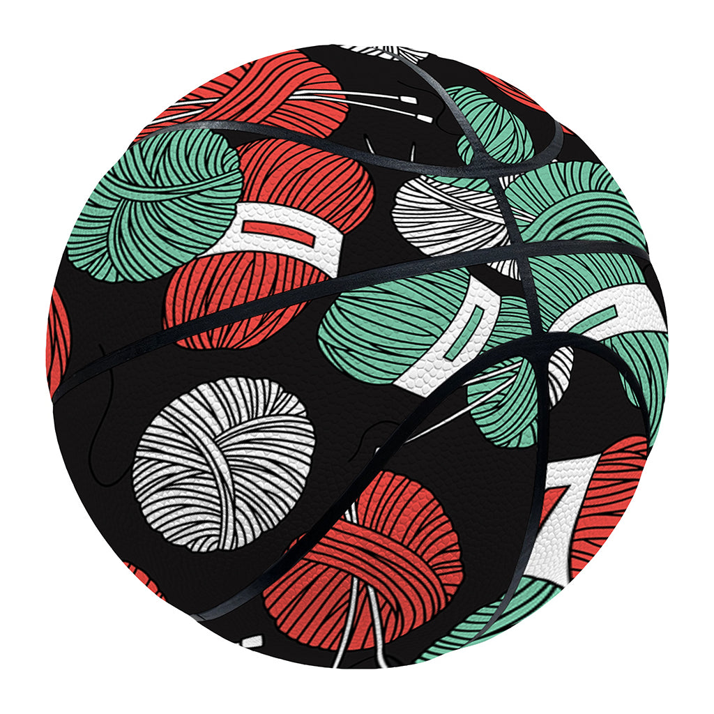 Crochet Yarn Pattern Print Basketball
