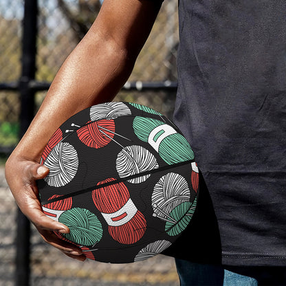 Crochet Yarn Pattern Print Basketball