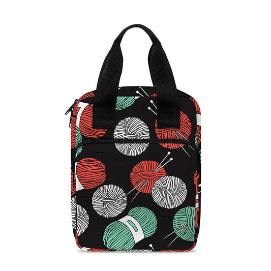 Crochet Yarn Pattern Print Bible Tote Bag