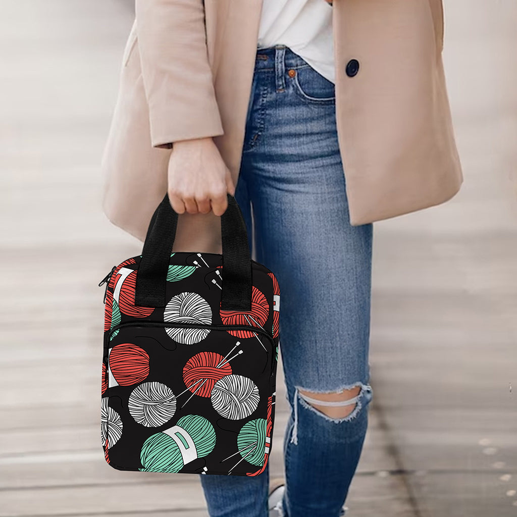 Crochet Yarn Pattern Print Bible Tote Bag