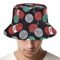 Crochet Yarn Pattern Print Bucket Hat