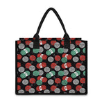 Crochet Yarn Pattern Print Canvas Tote Bag