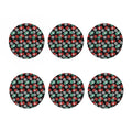 Crochet Yarn Pattern Print Coaster Set