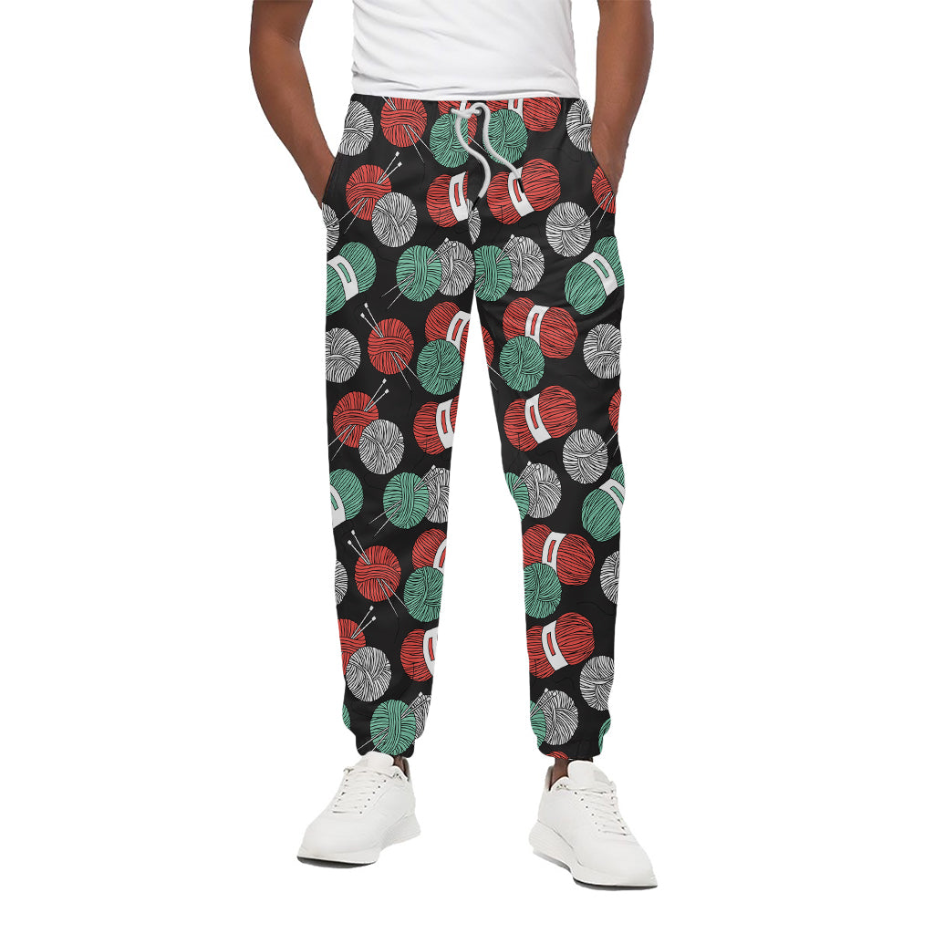 Crochet Yarn Pattern Print Cotton Pants