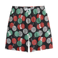 Crochet Yarn Pattern Print Cotton Shorts