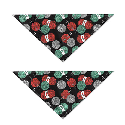 Crochet Yarn Pattern Print Dog Bandana