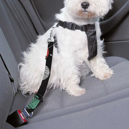 Crochet Yarn Pattern Print Dog Seat Belt