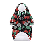 Crochet Yarn Pattern Print Dog Zip Up Hoodie