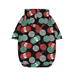 Crochet Yarn Pattern Print Dog Zip Up Hoodie