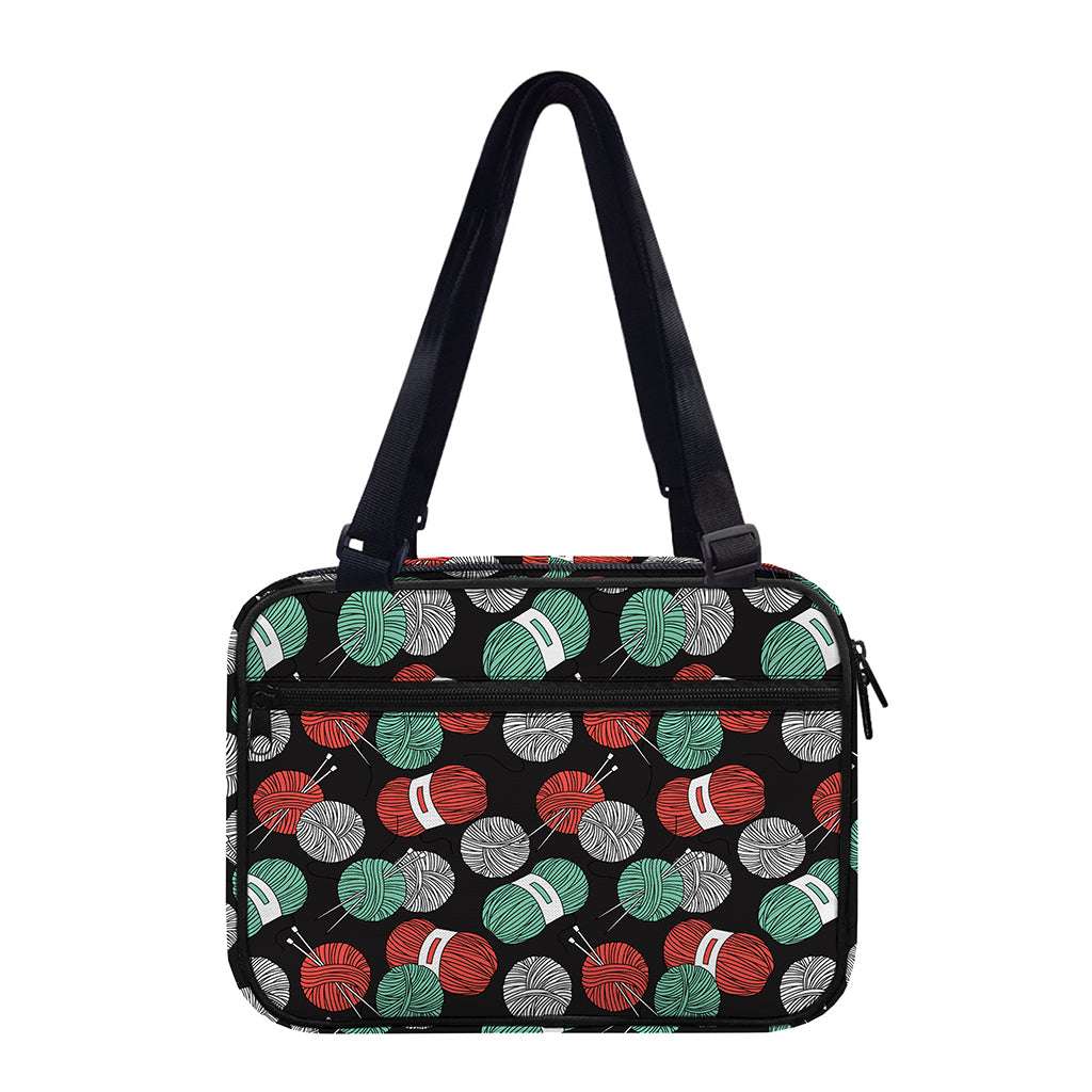 Crochet Yarn Pattern Print Double Strap Bible Bag