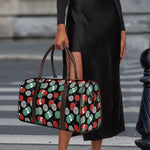 Crochet Yarn Pattern Print Duffle Bag