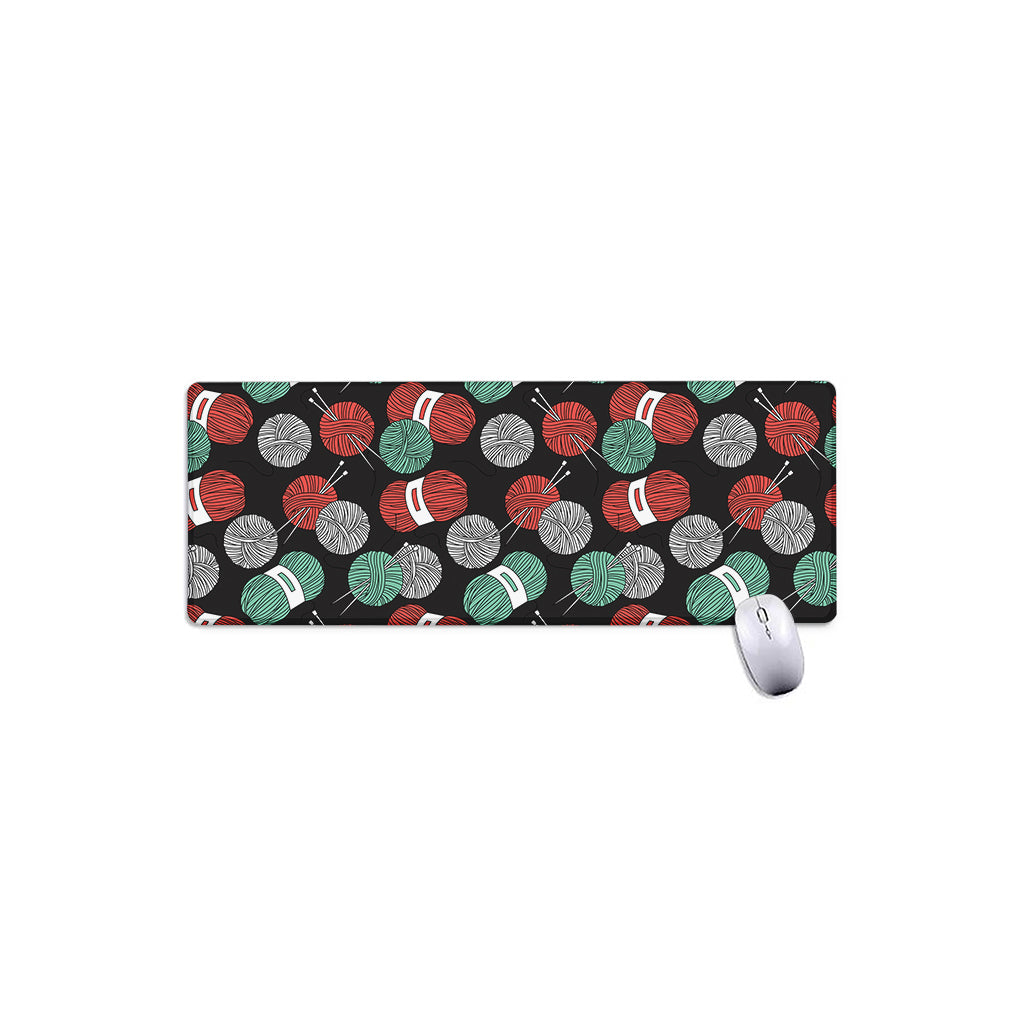 Crochet Yarn Pattern Print Extended Mouse Pad