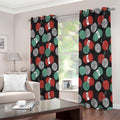 Crochet Yarn Pattern Print Extra Wide Grommet Curtains