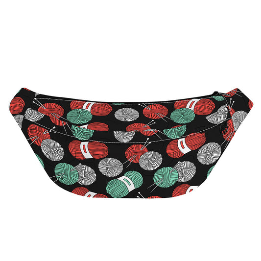 Crochet Yarn Pattern Print Fanny Pack