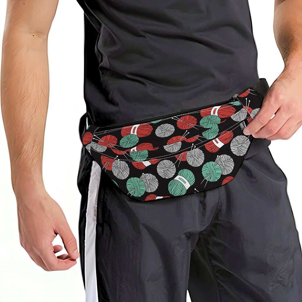 Crochet Yarn Pattern Print Fanny Pack