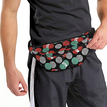 Crochet Yarn Pattern Print Fanny Pack